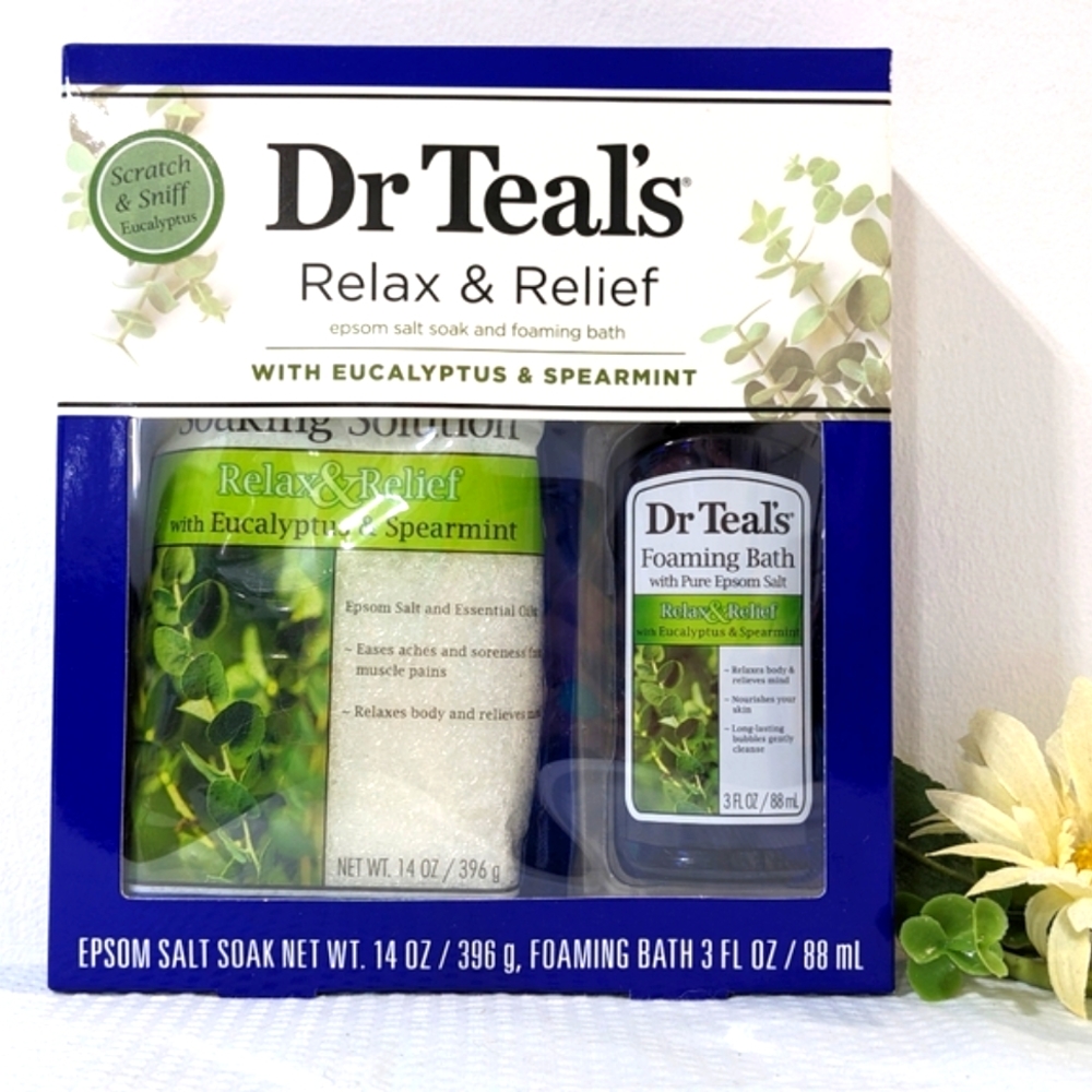 💜 Dr Teal's Relax & Relief Gift Set Eucalyptus & Spearmint